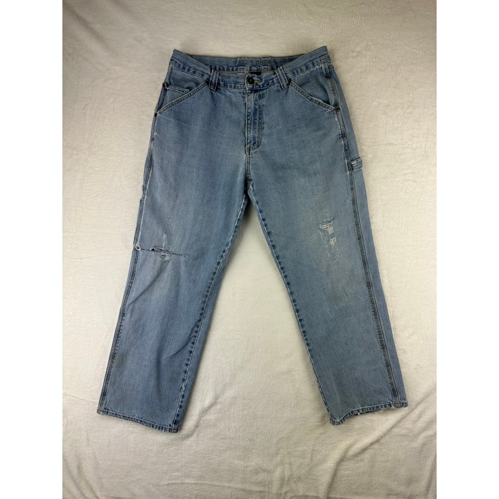 Y2K Falls Creek‎ Carpenter Jeans 34x30 Mens Distressed Relaxed Utility Baggy